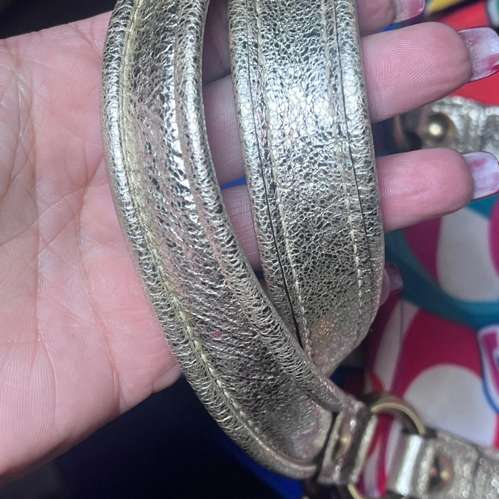 Coach Rare Poppy C Glam Signature Bag - Picture 7 of 10